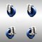 Service Caster 4 Inch 316SS Solid Polyurethane Wheel Swivel Bolt Hole Caster Brakes SCC, 2PK SCC-SS316BH20S414-SPUS-2-TLB-2 - alternate 1